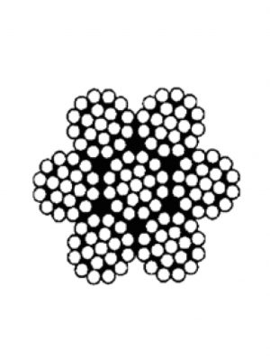 Rustfri stålwire 7x19