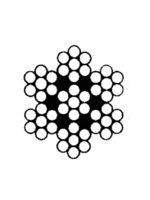 HøjrekrydsslåetHøjrekrydsslåetHøjrekrydsslået stålwire 7x7