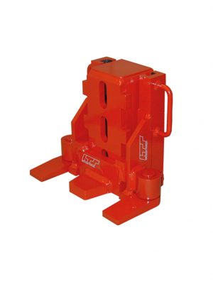 Universal maskindonkraft for ekstern pumpe med integreret fjederretur system